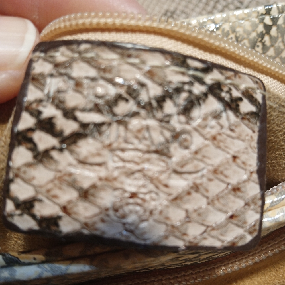 Prada Python Pattern Shoulder Bag - Tan and Cream - Picture 9 of 14